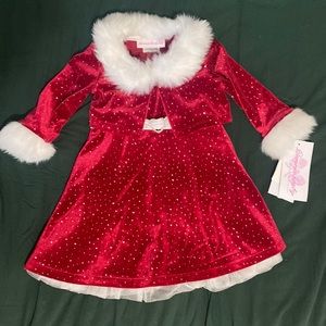 3 pc 12M, Bonnie Baby red dress